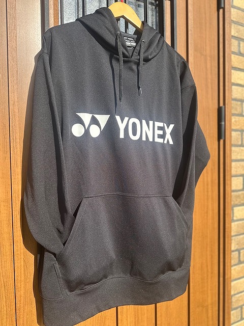 YONEX　frattoロゴ入り　ユニパーカー（ビックシルエット）　ブラック　31061