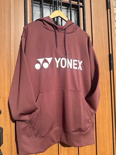 YONEX　frattoロゴ入り　ユニパーカー（ビックシルエット）　ボルドー　31061