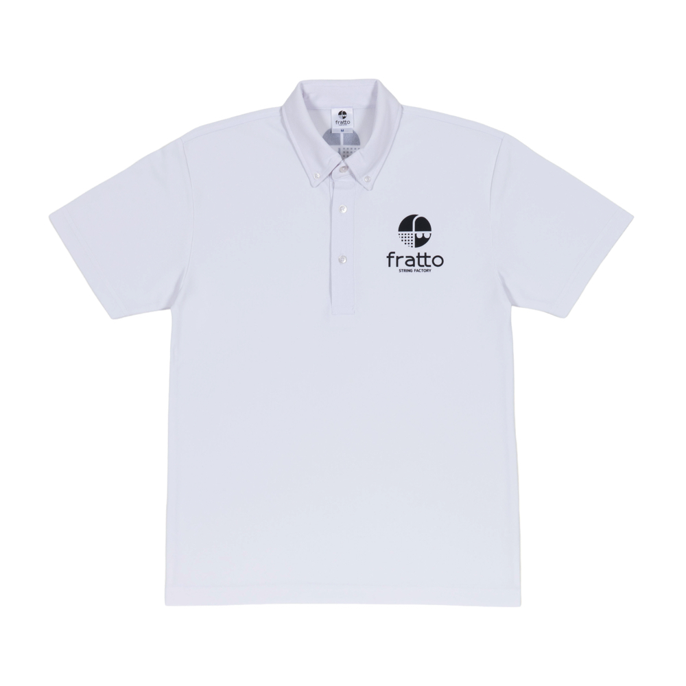 frattoオリジナル　 　ﾎﾞﾀﾝﾀﾞｳﾝﾎﾟﾛｼｬﾂ　(ポケットなし）　　ホワイト