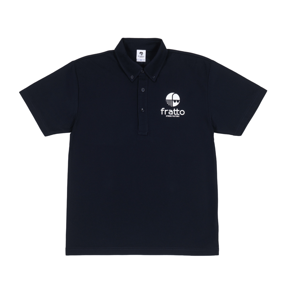 frattoオリジナル　 　ﾎﾞﾀﾝﾀﾞｳﾝﾎﾟﾛｼｬﾂ　(ポケットなし）　　ネイビー