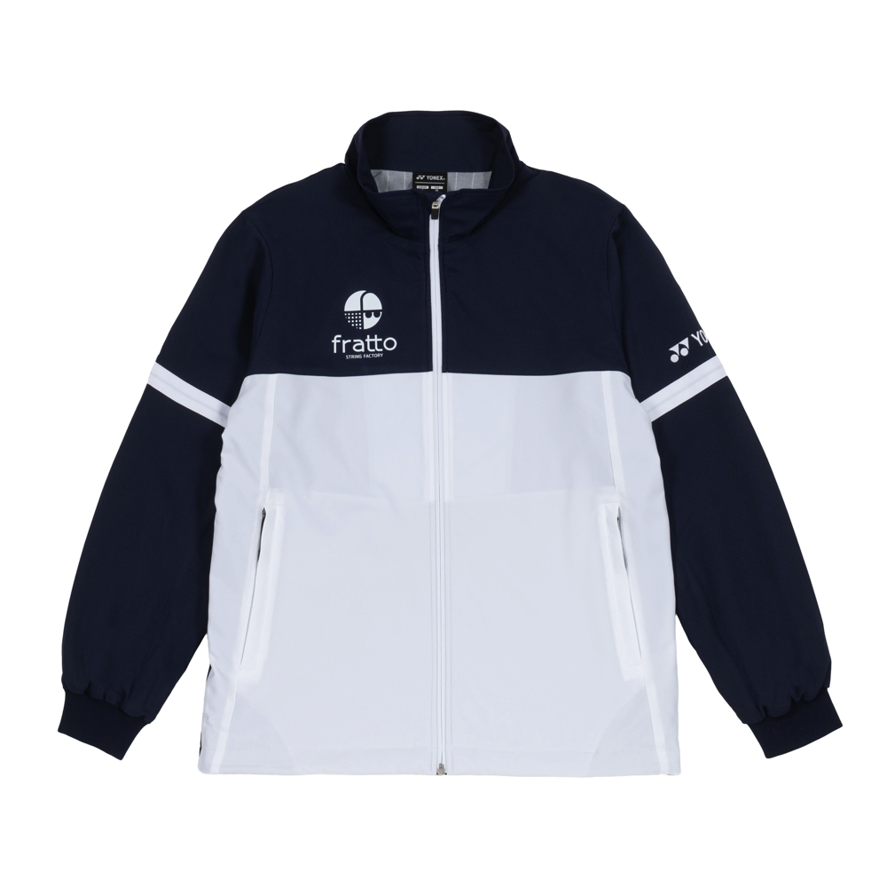 YONEX　frattoロゴ入り　ユニウィンドウォーマーシャツ　ネイビー　70104