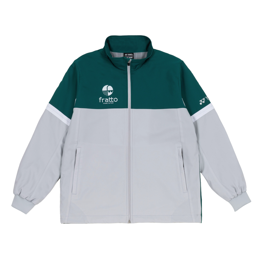 YONEX　frattoロゴ入り　ユニウィンドウォーマーシャツ　グリーン　70104