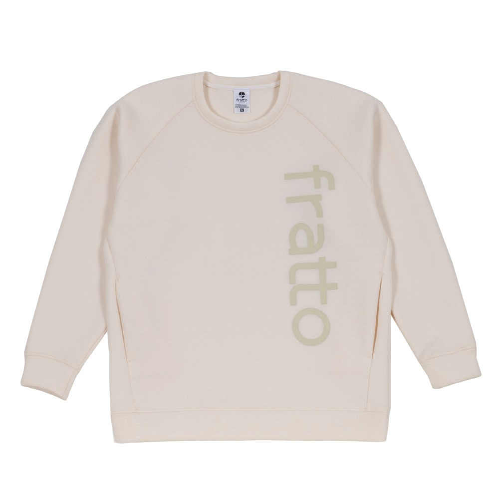 frattoオリジナル　　ダンボールニット　　クルーネックトレーナー　　　ホワイト