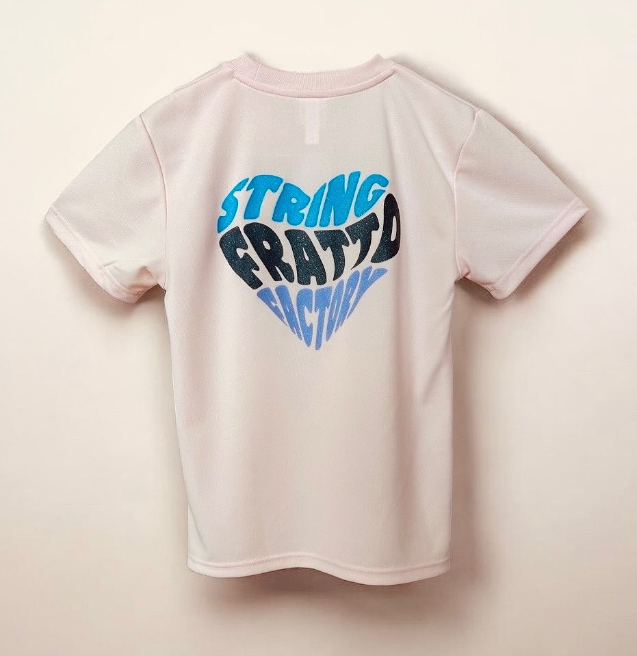 ＝ジュニア＝　frattoオリジナル　　Tシャツ　ハート　ライトピンク