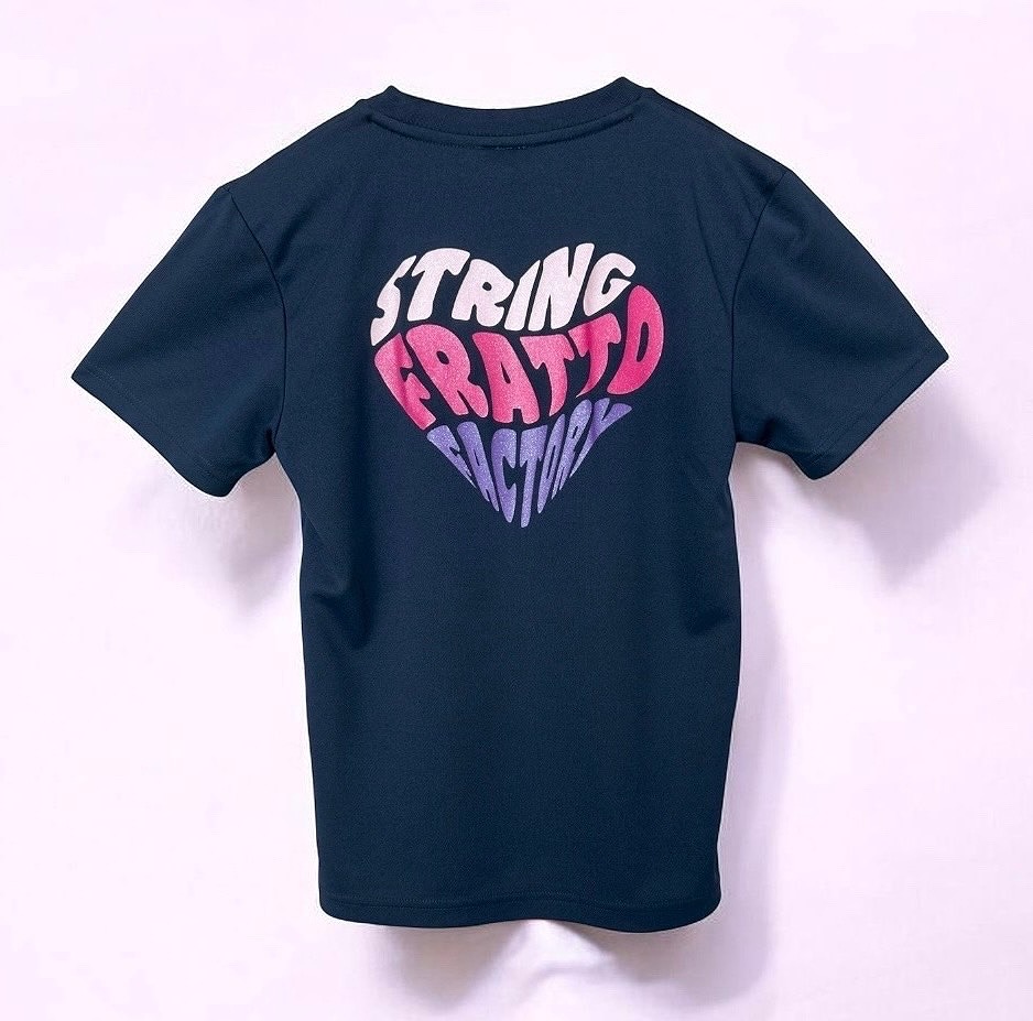 ＝ジュニア＝　frattoオリジナル　　Tシャツ　ハート　ネイビー