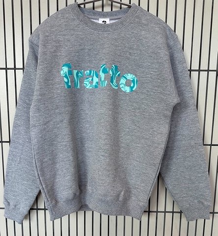 ＝ジュニア＝　frattoオリジナル　　パイルスウェット　　マーブル　グレー