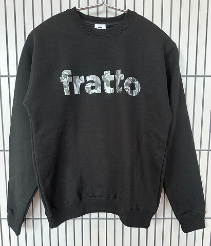 ＝ジュニア＝　frattoオリジナル　　パイルスウェット　　マーブル　ブラック×シルバー