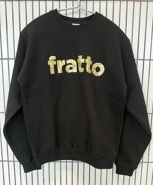＝ジュニア＝　frattoオリジナル　　パイルスウェット　　マーブル　ブラック×ゴールド