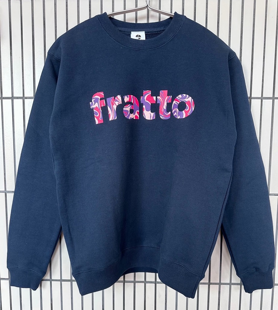 ＝ジュニア＝　frattoオリジナル　　パイルスウェット　　マーブル　ネイビー