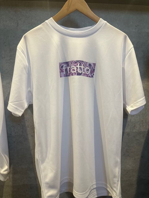 frattoオリジナル　　Tシャツ　　マーブルホワイトxラベンダー