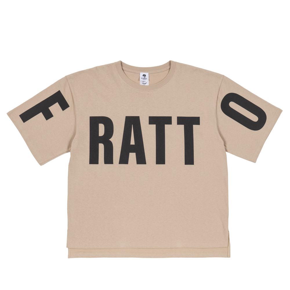 frattoオリジナル　　ビックシルエットTシャツ　　ベージュ