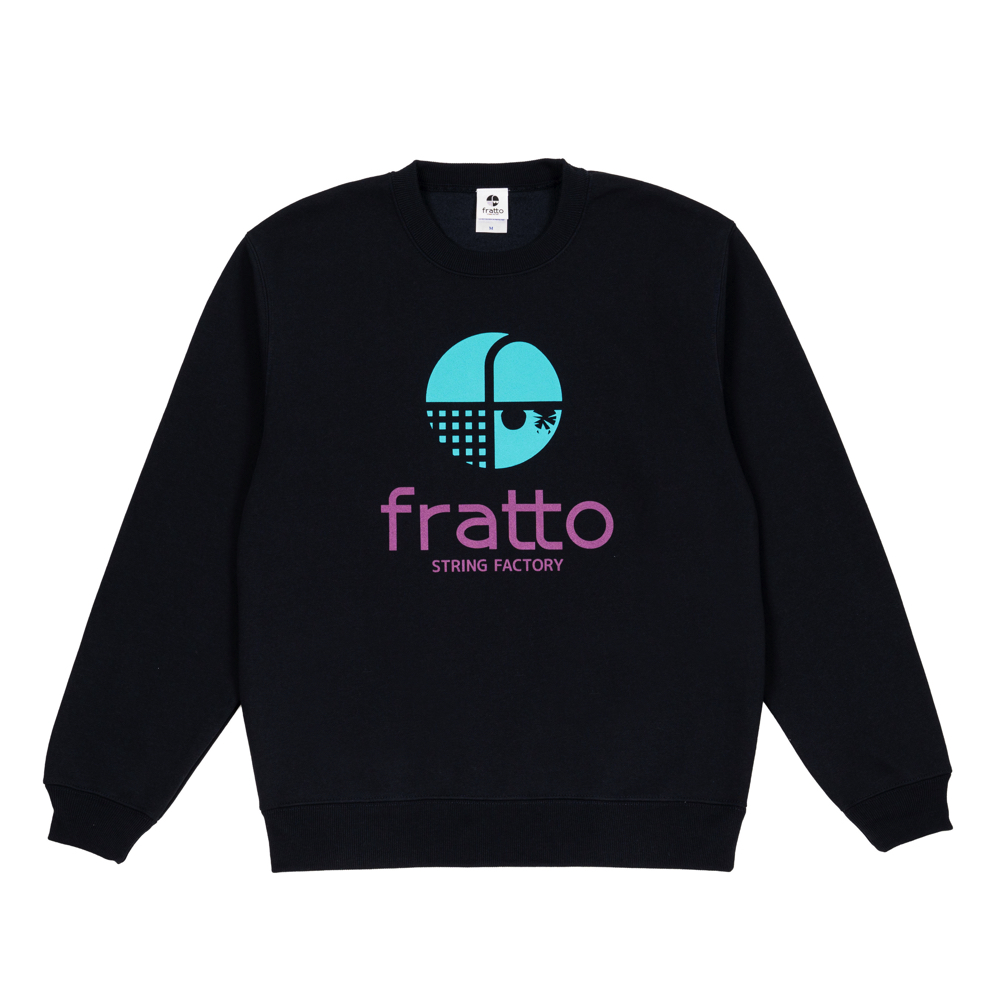 frattoオリジナル　 　ｸﾗｯｼｭ裏起毛ﾄﾚｰﾅｰ　　ネイビー×エメラルド