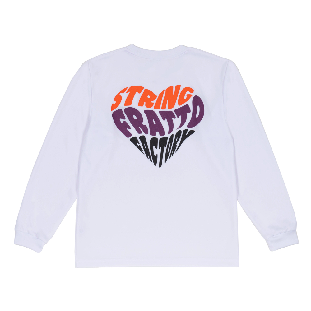 frattoオリジナル　　ロングTシャツ　ハート　ホワイト