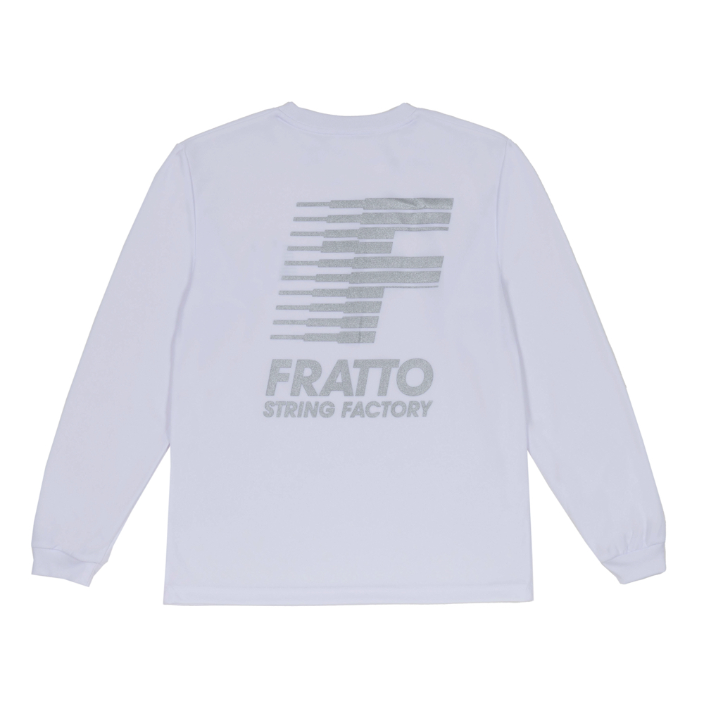 frattoオリジナル　　ロングTシャツ　　　ムービング　ホワイトｘシルバー