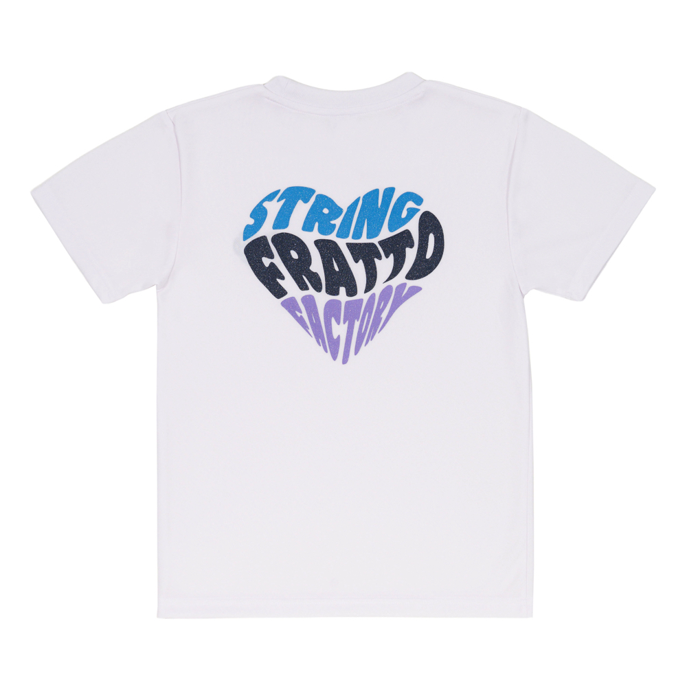 ＝ジュニア＝　frattoオリジナル　　Tシャツ　ハート　ホワイト　ラメ入り