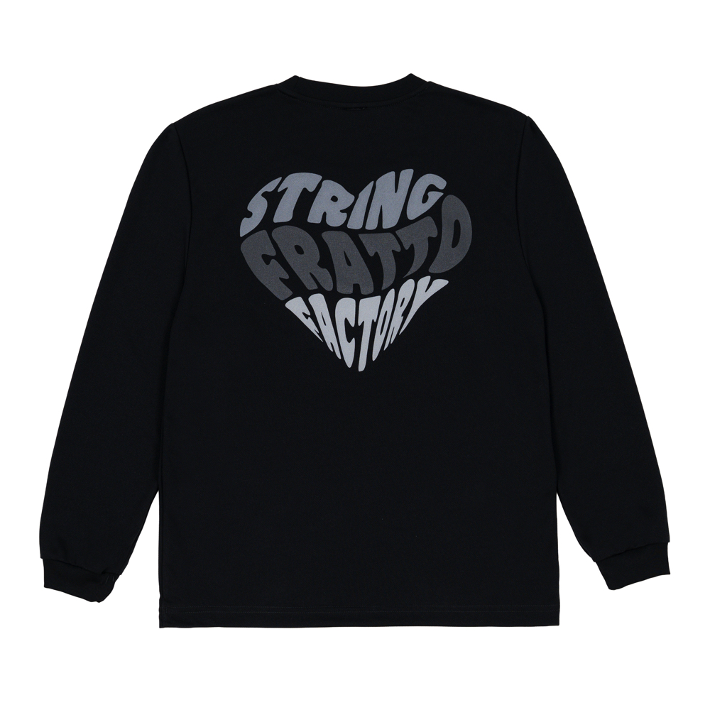 frattoオリジナル　　ロングTシャツ　ハート　《BLACK EDITION》