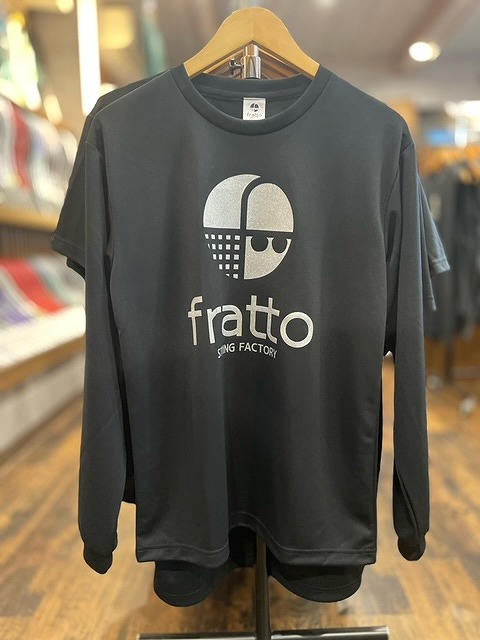 frattoオリジナル　　ロングTシャツ　　　マーク　　　　　　　ブラックｘシルバー