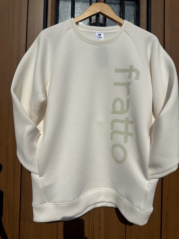 frattoオリジナル　　ダンボールニット　　クルーネックトレーナー　　　ホワイト