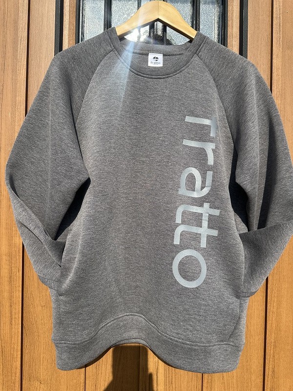 frattoオリジナル　　ダンボールニット　　クルーネックトレーナー　　　グレー