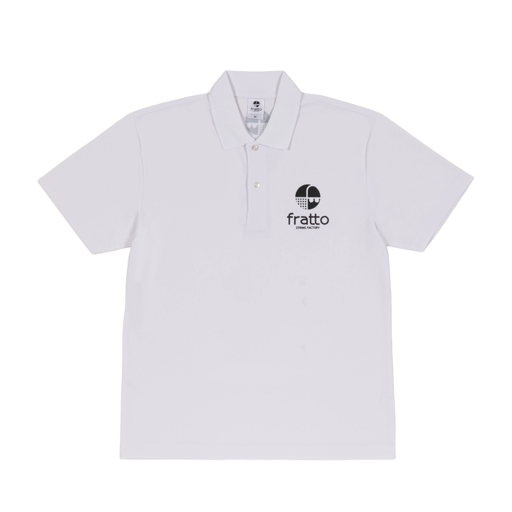 frattoオリジナル　 　かのこポロシャツ　（バックラインfratto）　　ホワイト