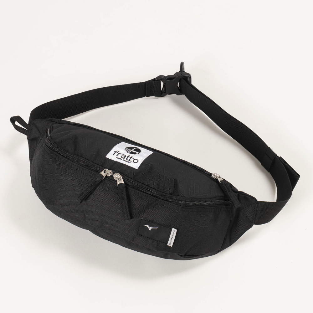 MIZUNO　frattoロゴ入り　　ボディバッグ　BK