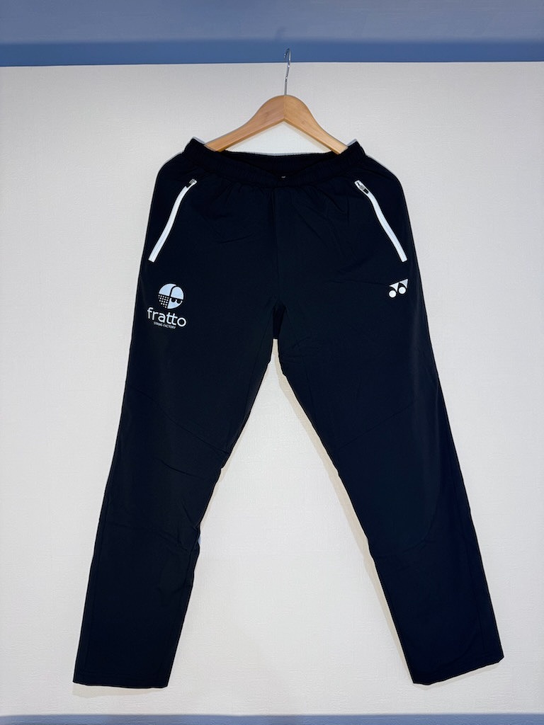 YONEX　frattoロゴ入り　ユニ裏地付ウィンドウォーマーパンツ 80103 ブラック