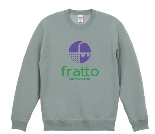 frattoオリジナル　 　ｸﾗｯｼｭ裏起毛ﾄﾚｰﾅｰ　　スモーキーグリーン×ラベンダー