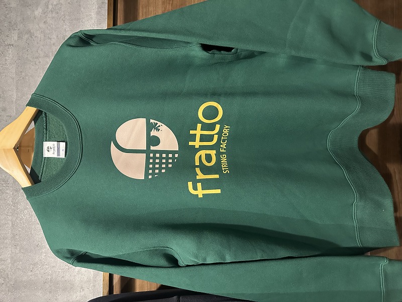 frattoオリジナル　 　ｸﾗｯｼｭ裏起毛ﾄﾚｰﾅｰ　　グリーン×モカ