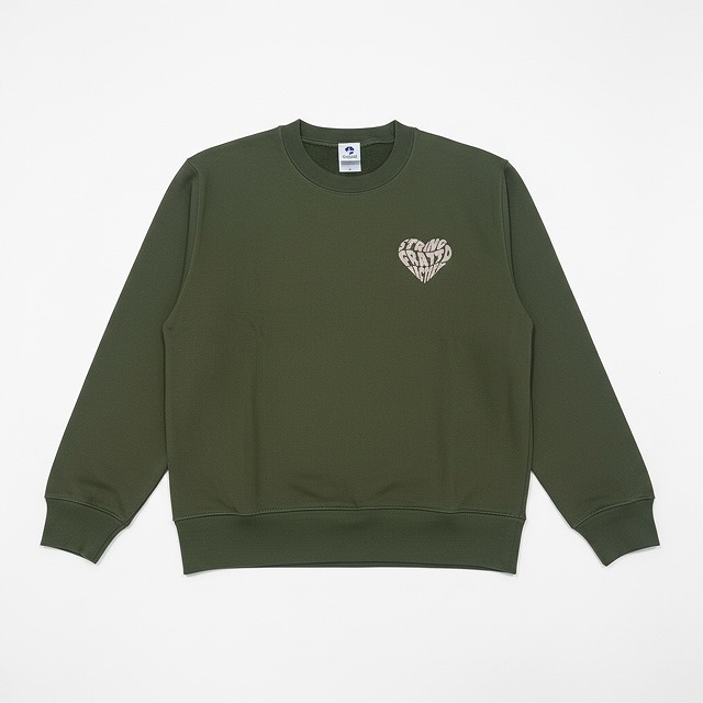 fratto　ハート　パイルトレーナー　　カーキ