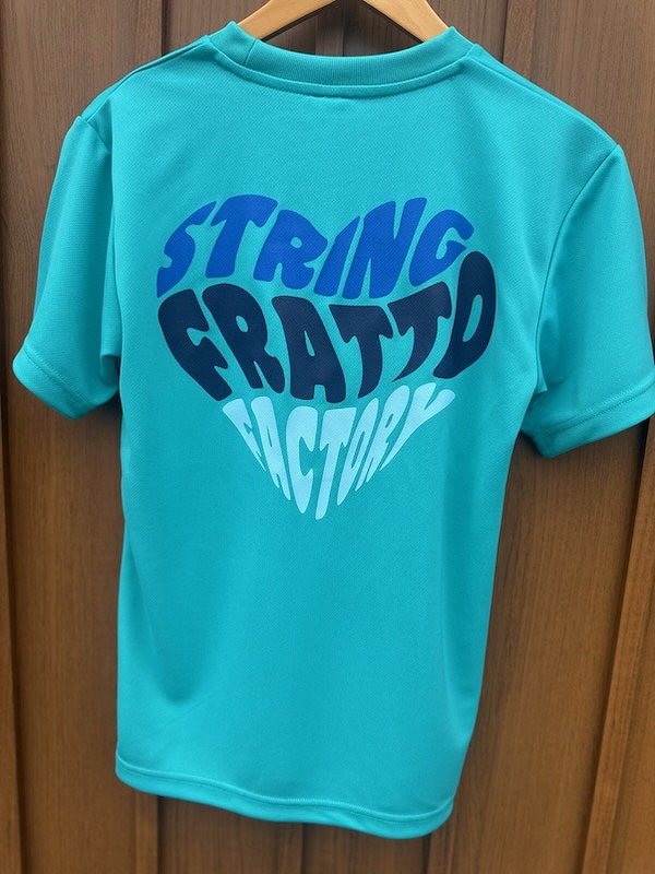 frattoオリジナル　　Tシャツ　ハート　ミントブルー