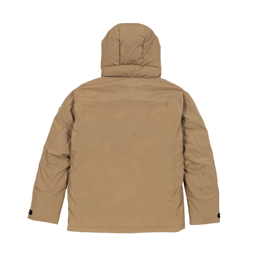 fratto / MIZUNOコラボ ハイブリッドダウンコート ベージュ