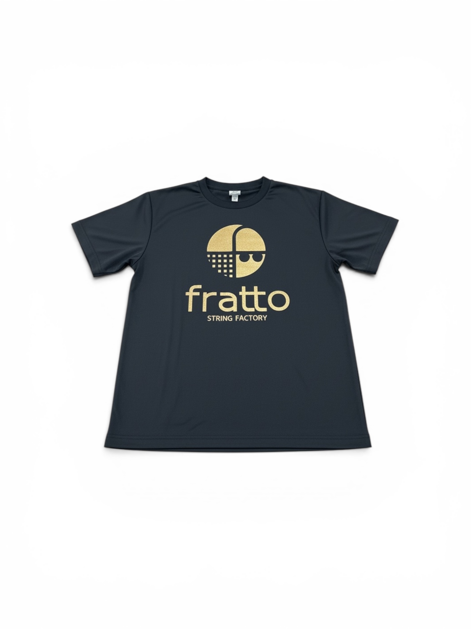frattoオリジナル　　Tシャツ　マーク　　ネイビーxゴールド