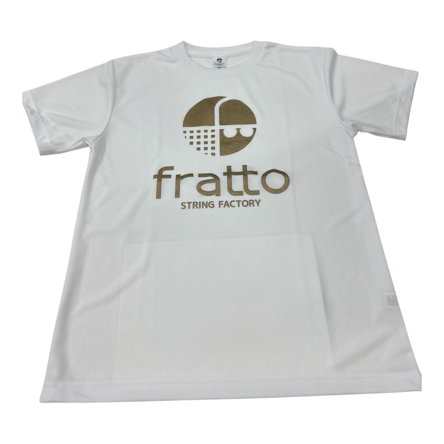 frattoオリジナル　　Tシャツ　マーク　　ホワイトxゴールド