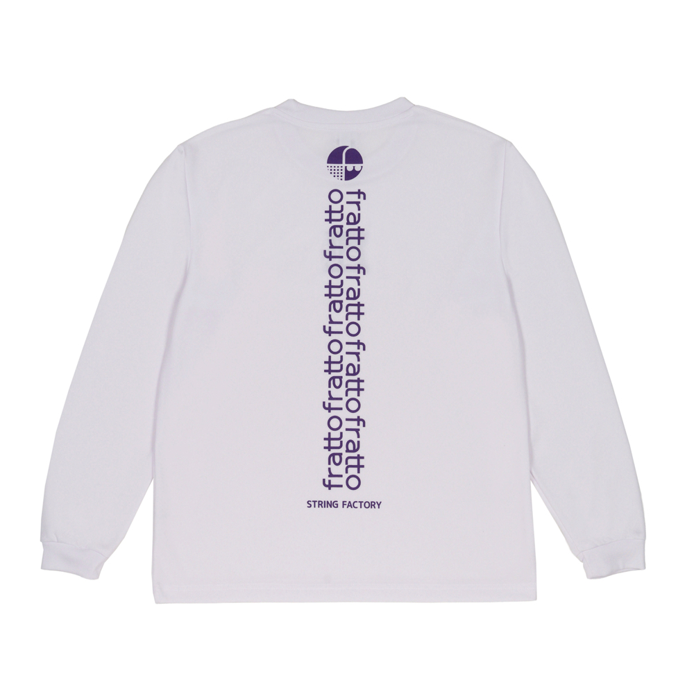 fratto / frattoオリジナル ロングTシャツ マーブル ホワイトxラベンダー