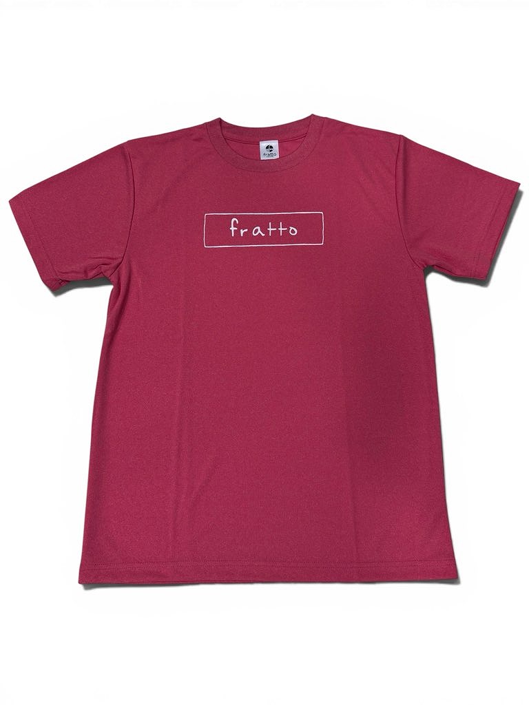 frattoオリジナル　シンプルロゴ　Ｔシャツ　レッド杢