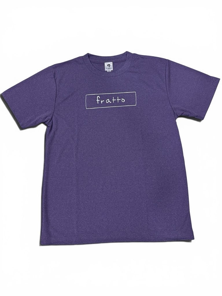 frattoオリジナル　シンプルロゴ　Ｔシャツ　パープル杢