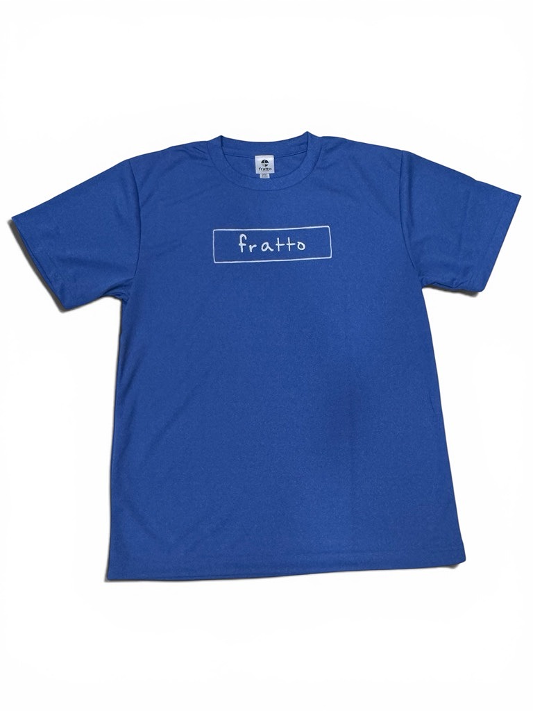 frattoオリジナル　シンプルロゴ　Ｔシャツ　ブルー杢