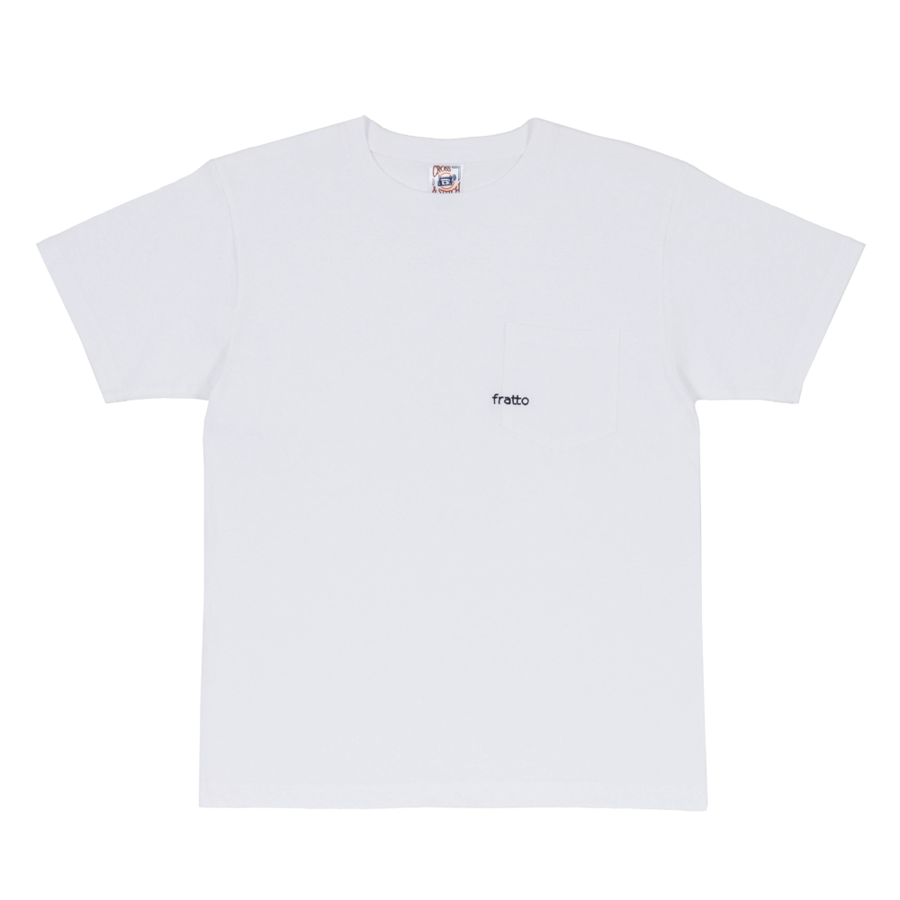 frattoオリジナル　　ポケットロゴTシャツ　ホワイト
