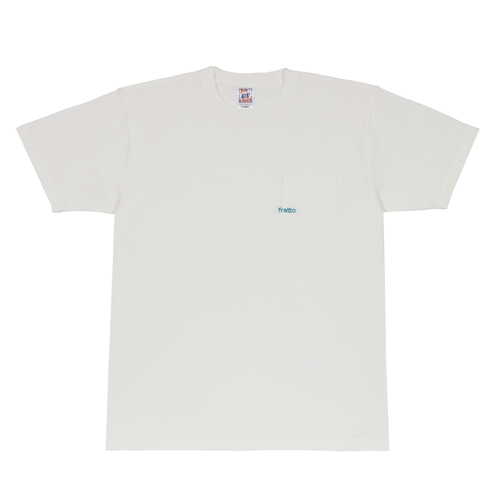 frattoオリジナル　　ポケットロゴTシャツ　オフホワイト