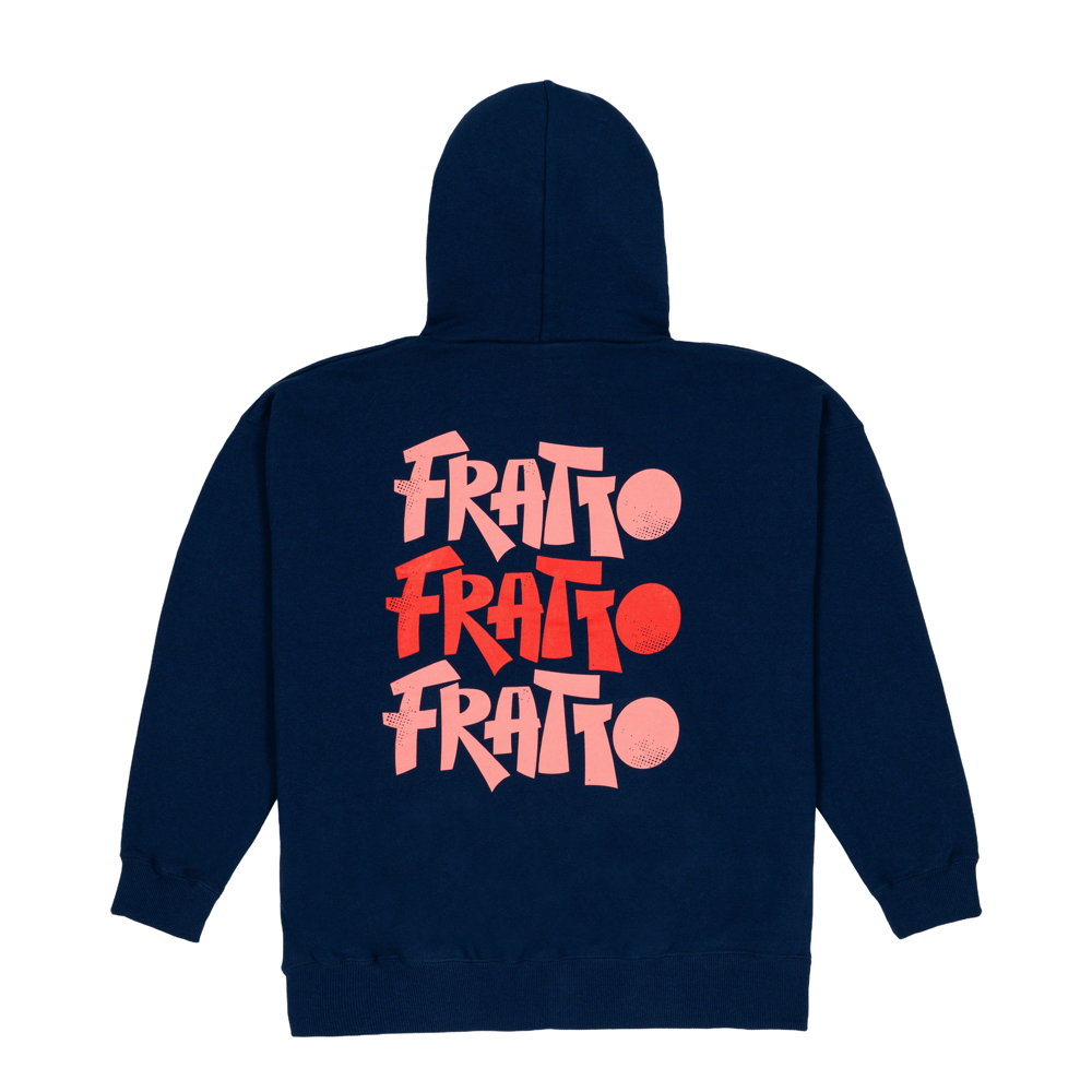 frattoオリジナル 　80's  Three fratto　パイルパーカー（ビッグシルエット）　ディープブルー