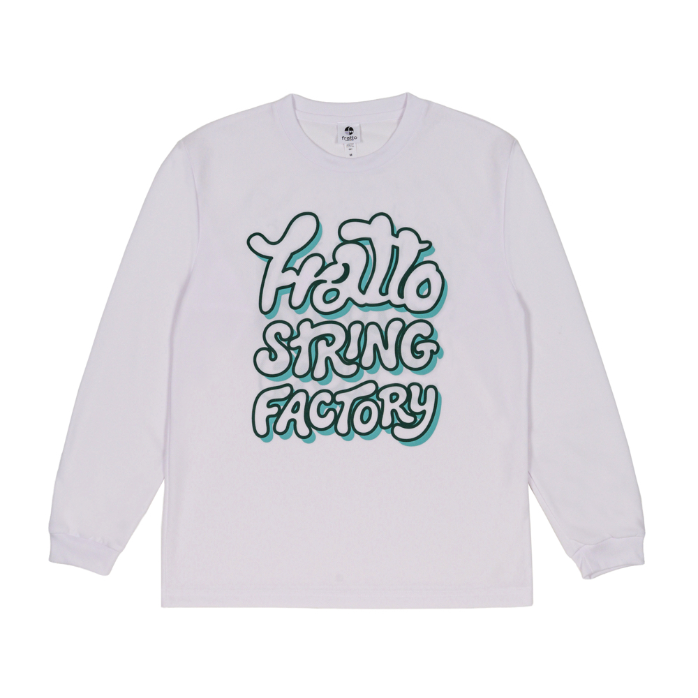 frattoオリジナル　　フリップfrattoロングTシャツ　　ホワイト