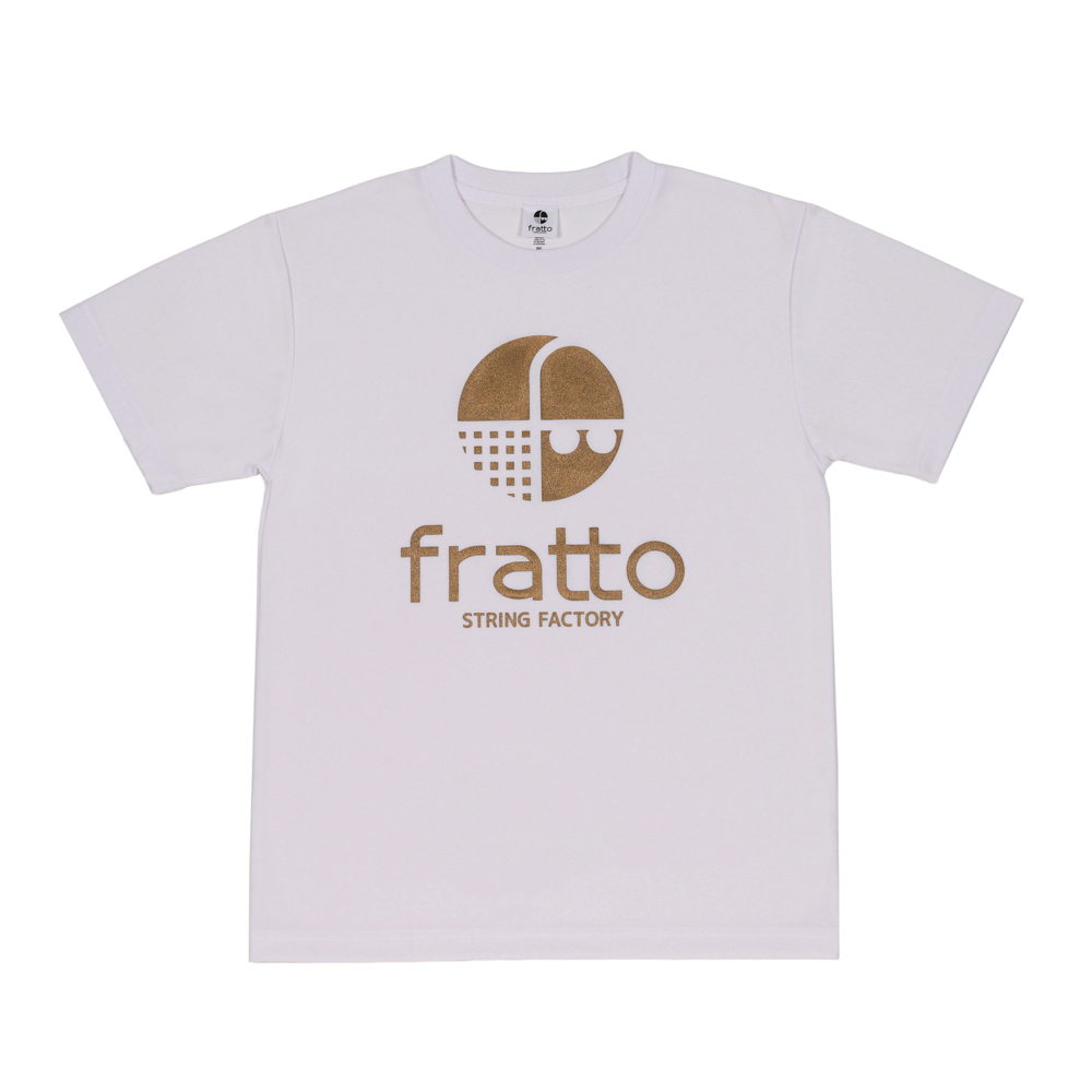 frattoオリジナル　　Tシャツ　マーク　　ホワイトxゴールド