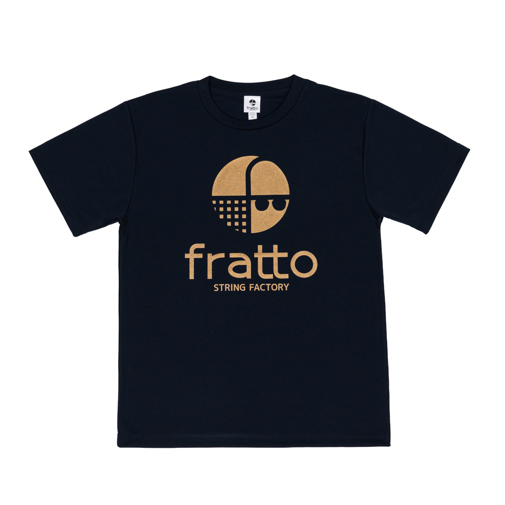 frattoオリジナル　　Tシャツ　マーク　　ネイビーxゴールド