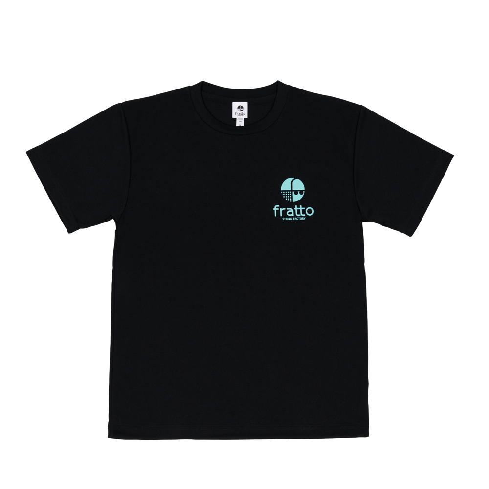 frattoオリジナル　　ワンポイントTシャツ ブラック×ミント