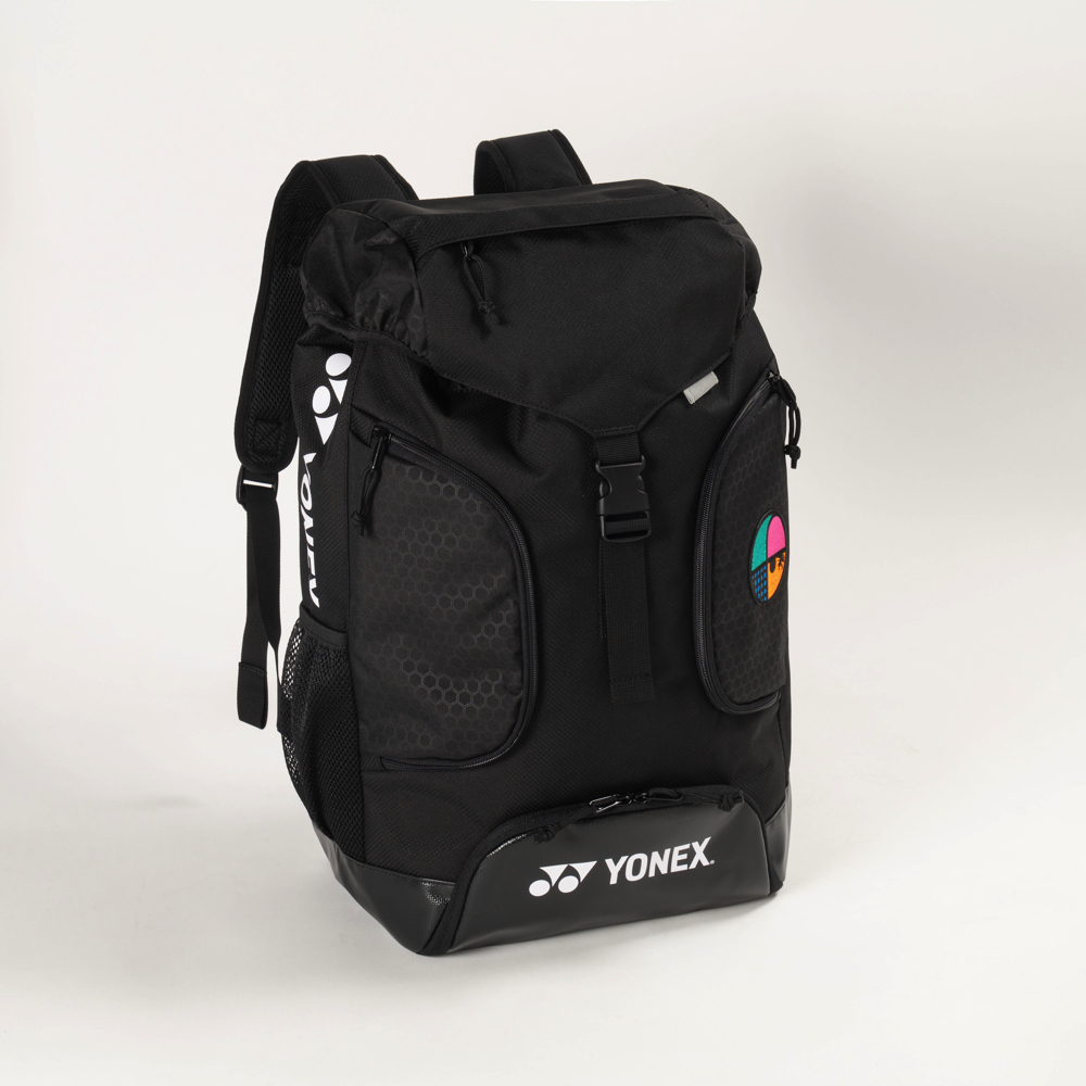 YONEX　frattoロゴ入り　バックパック　ブラック　X　MIX