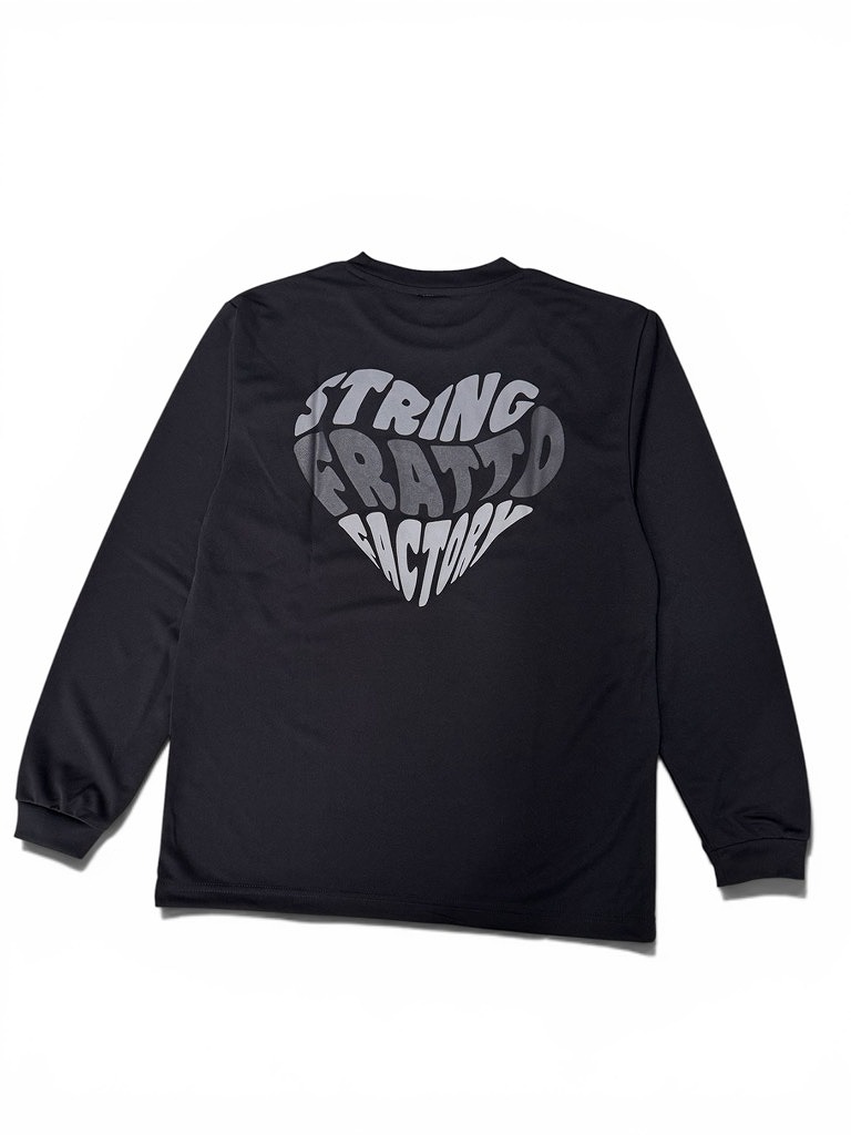 frattoオリジナル　　ロングTシャツ　ハート　《BLACK EDITION》