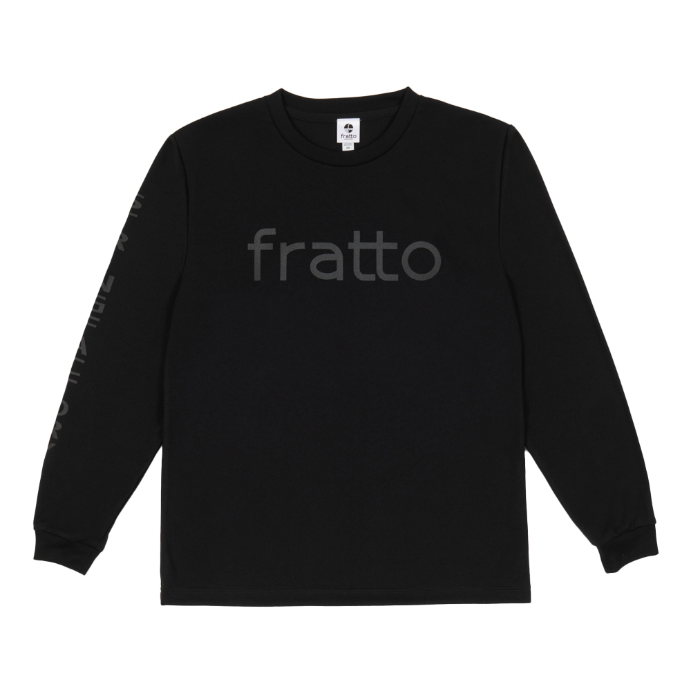 frattoオリジナル　ロングTシャツ ロゴ　ブラックｘダークグレー