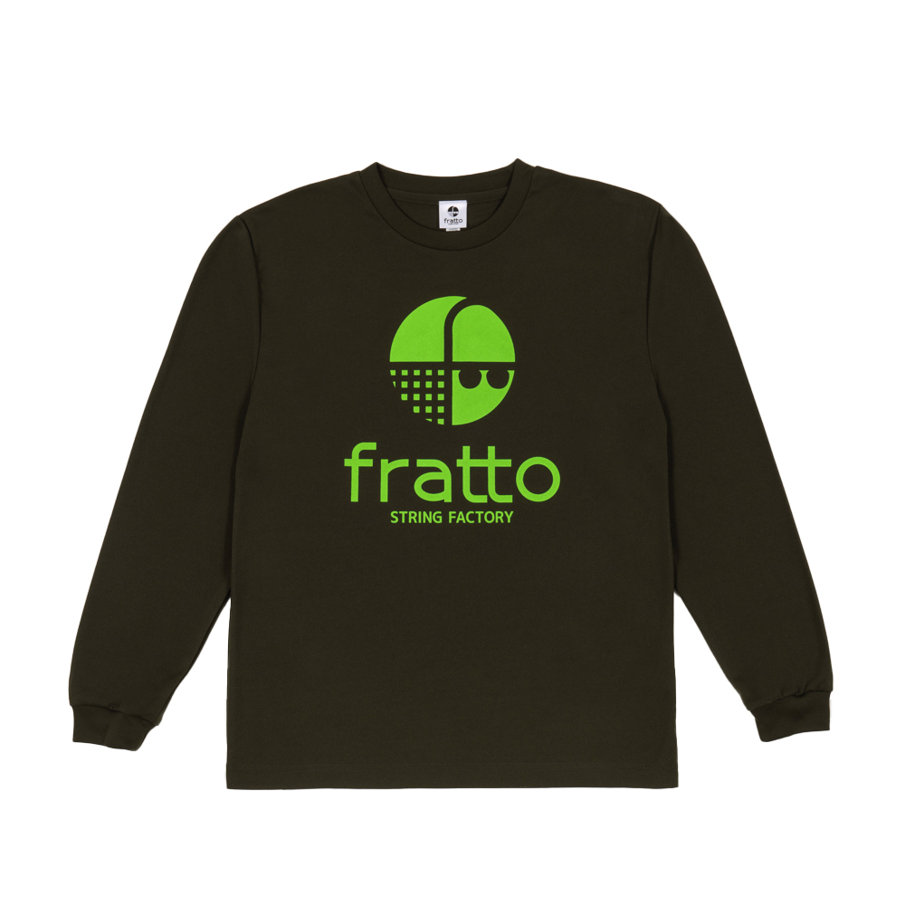 frattoオリジナル　　ロングTシャツ　　　マーク　　　　　　　カーキｘライトグリーン