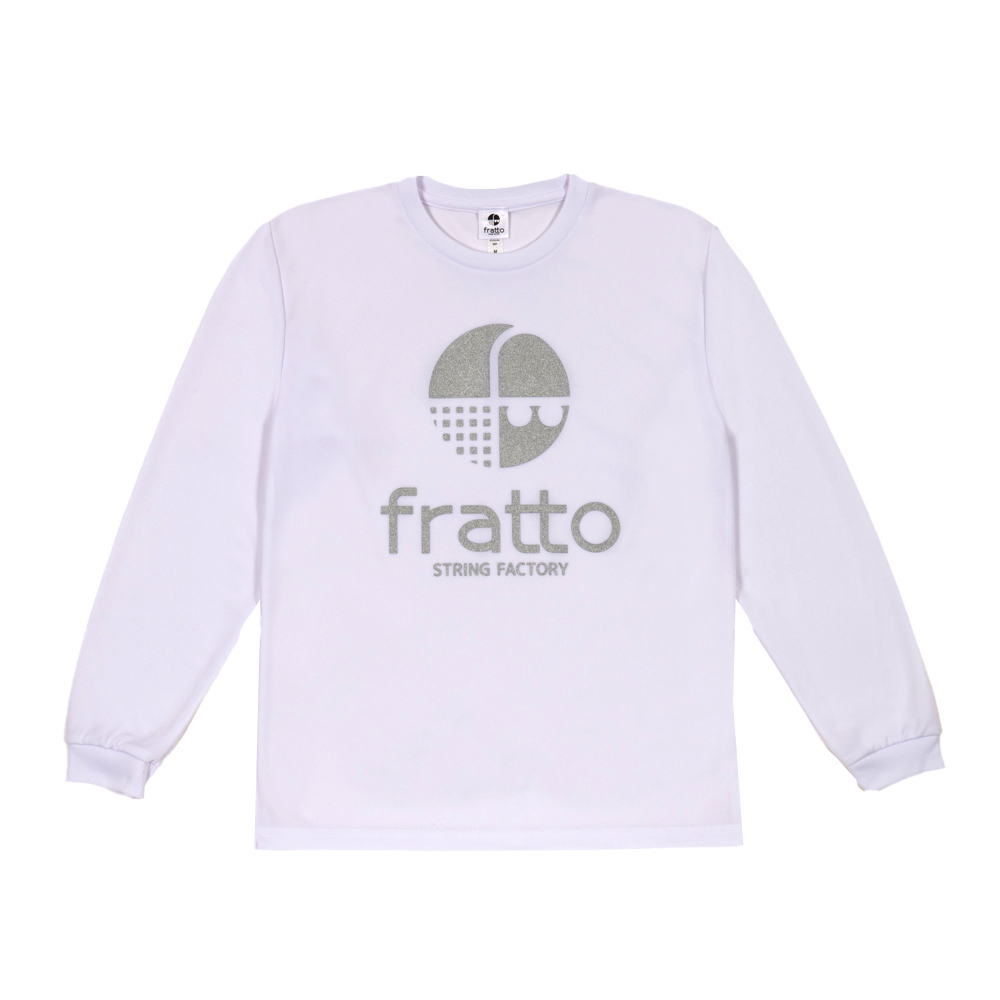 frattoオリジナル　　ロングTシャツ　　　マーク　　　　　　　ホワイトｘシルバー