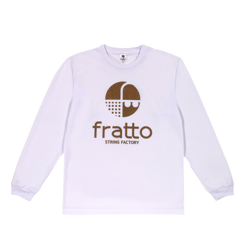 frattoオリジナル　 　ロングTシャツマーク　　　　　　　　　ホワイトｘゴールド